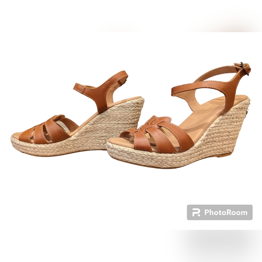 🤎NWOT/Garnet Hill/Brown/Espadrille/Sandal/Sz 7🤎
